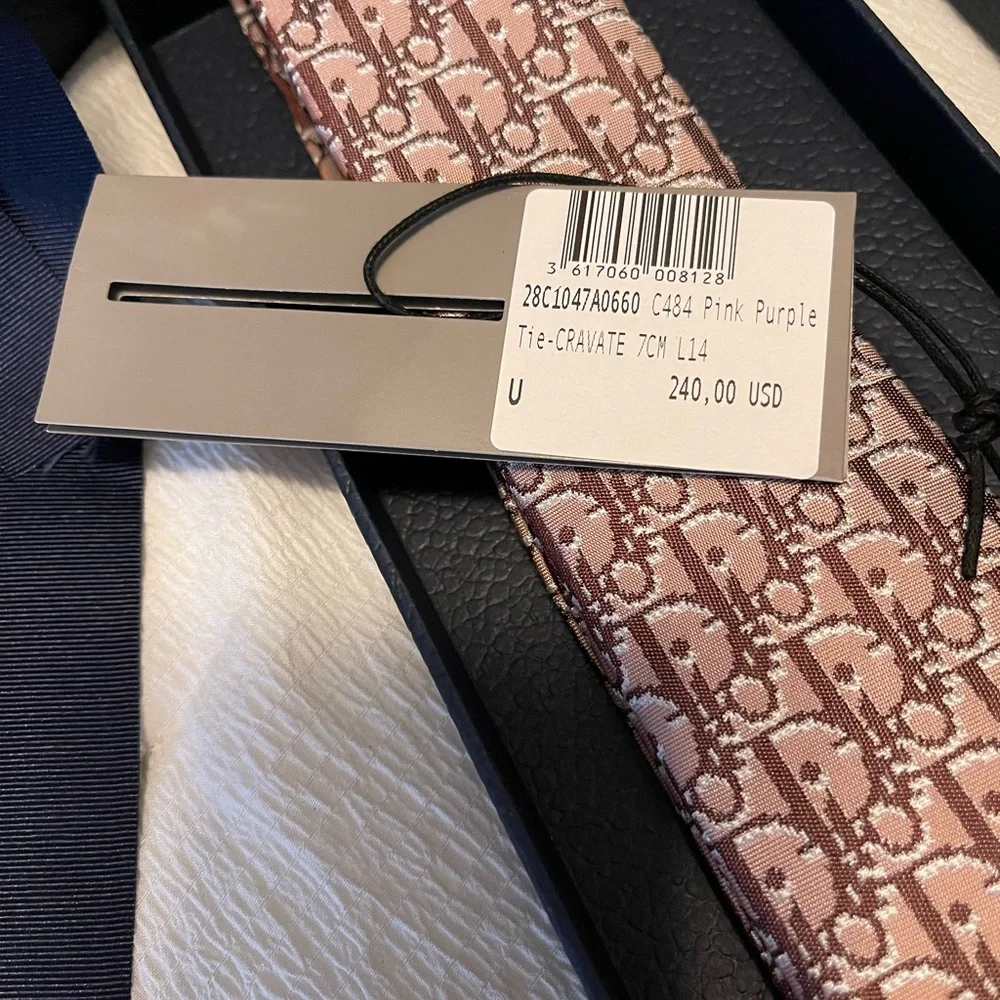 DIOR OBLIQUE PIXEL TIE - Picture 2 of 4